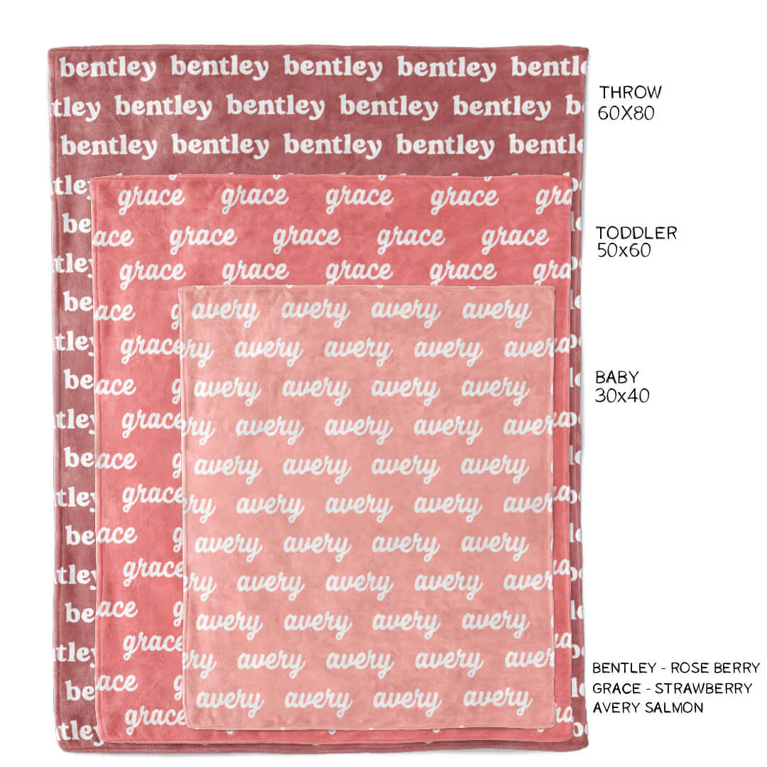 Rose Garden Personalized Color Blanket - Image 4