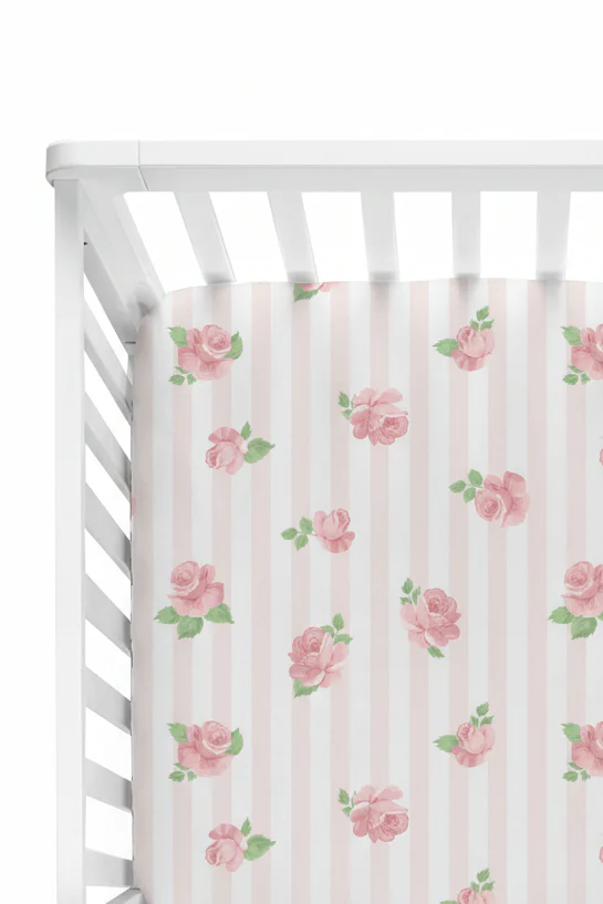 Rosy & Cozy Crib Sheet