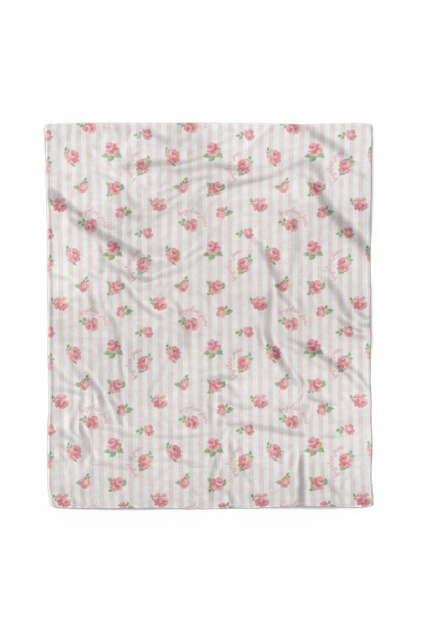 Rosy & Cozy Personalized Kids Blanket - Image 3