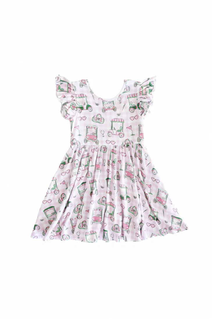 Ruffle Twirl Dress | Birdie Babes Pink - Image 2