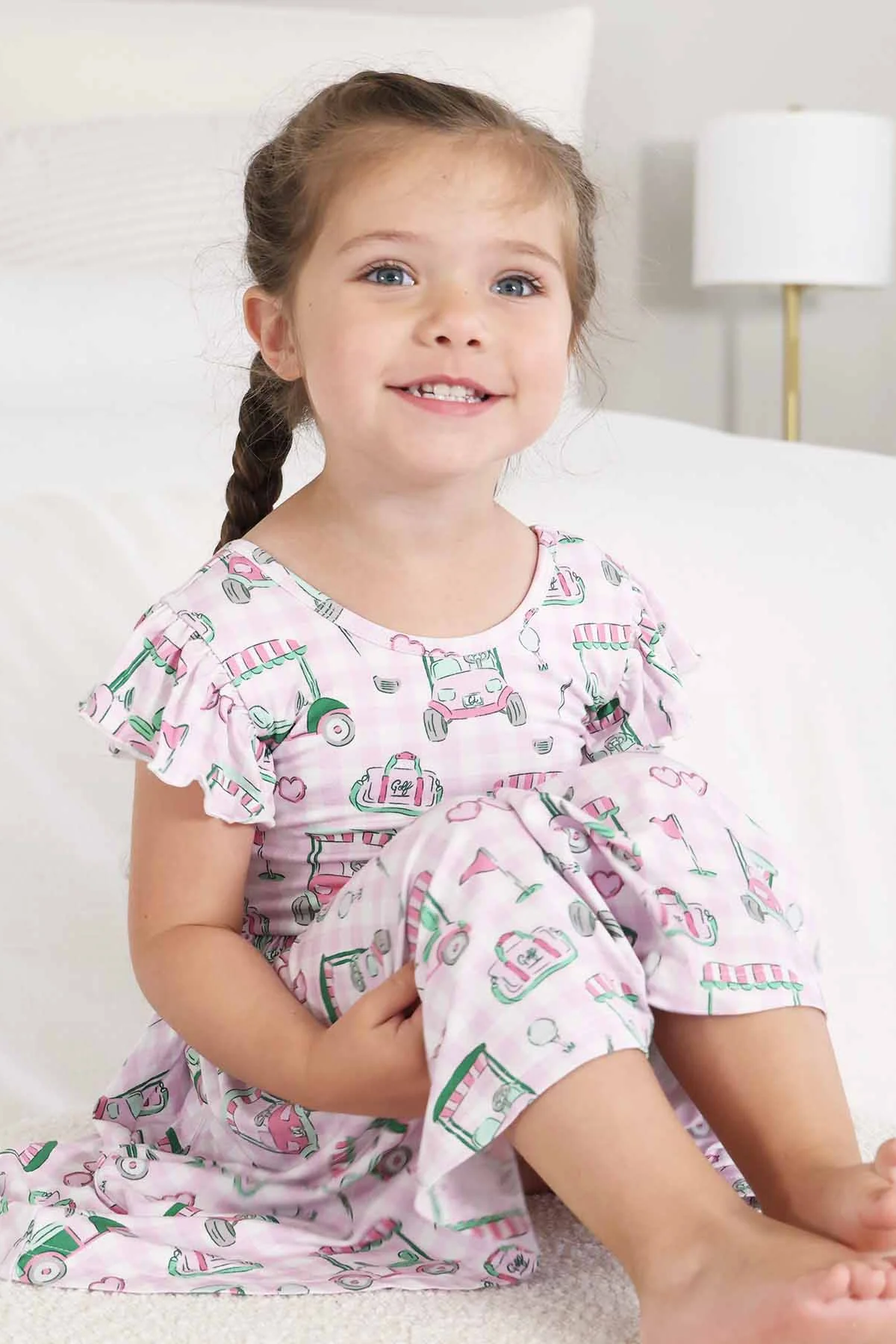 Ruffle Twirl Dress | Birdie Babes Pink - Image 8