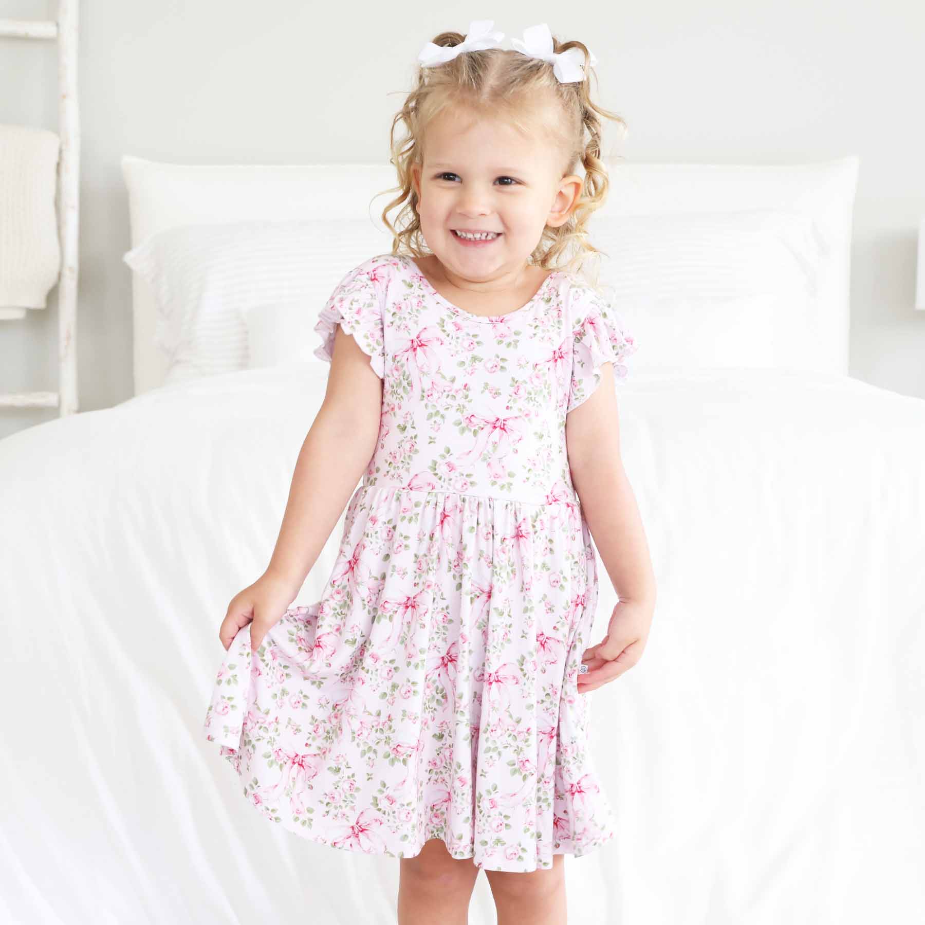 Ruffle Twirl Dress | Bows in Bloom - Image 8