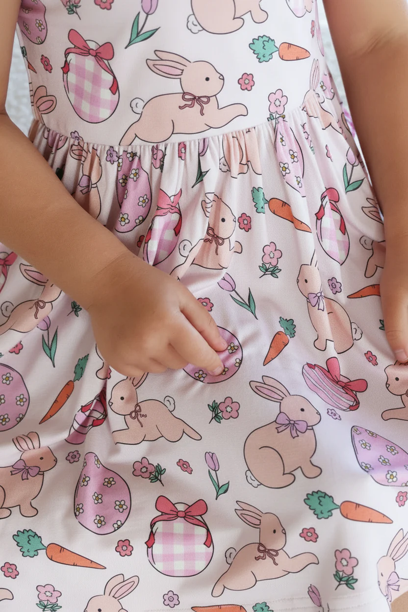 Ruffle Twirl Dress | Hoppy Spring Pink - Image 6