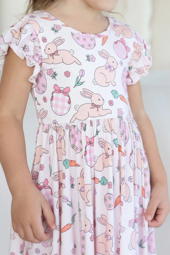 Ruffle Twirl Dress | Hoppy Spring Pink - Image 8