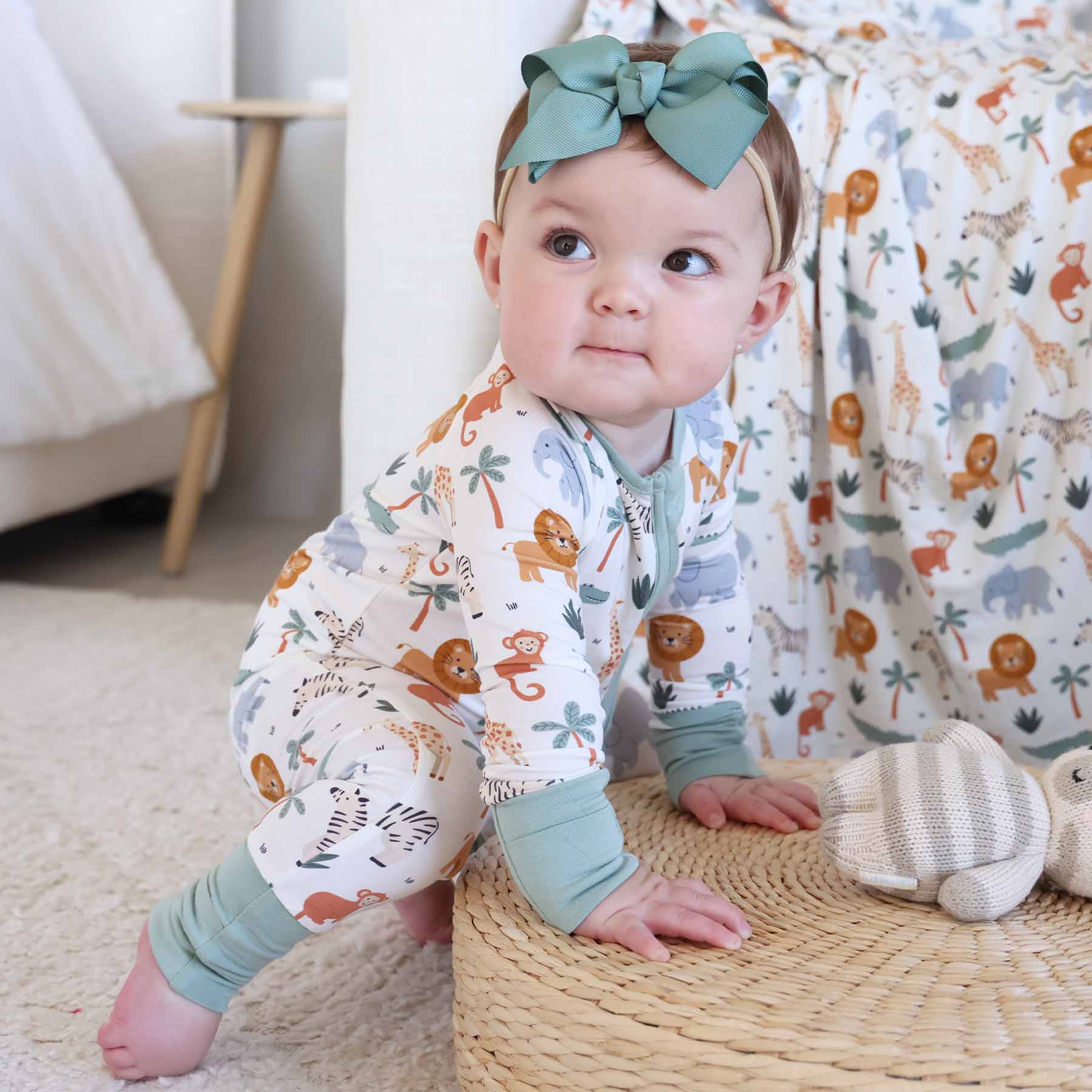Safari Snuggles Convertible Zip Romper - Image 10