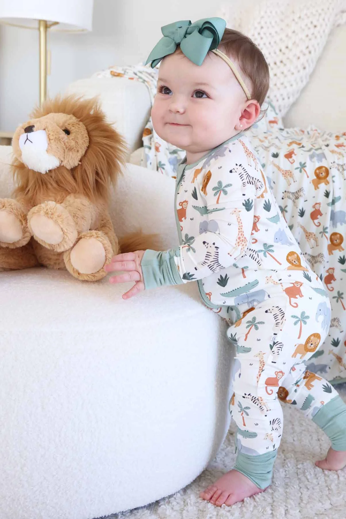 Safari Snuggles Convertible Zip Romper - Image 11