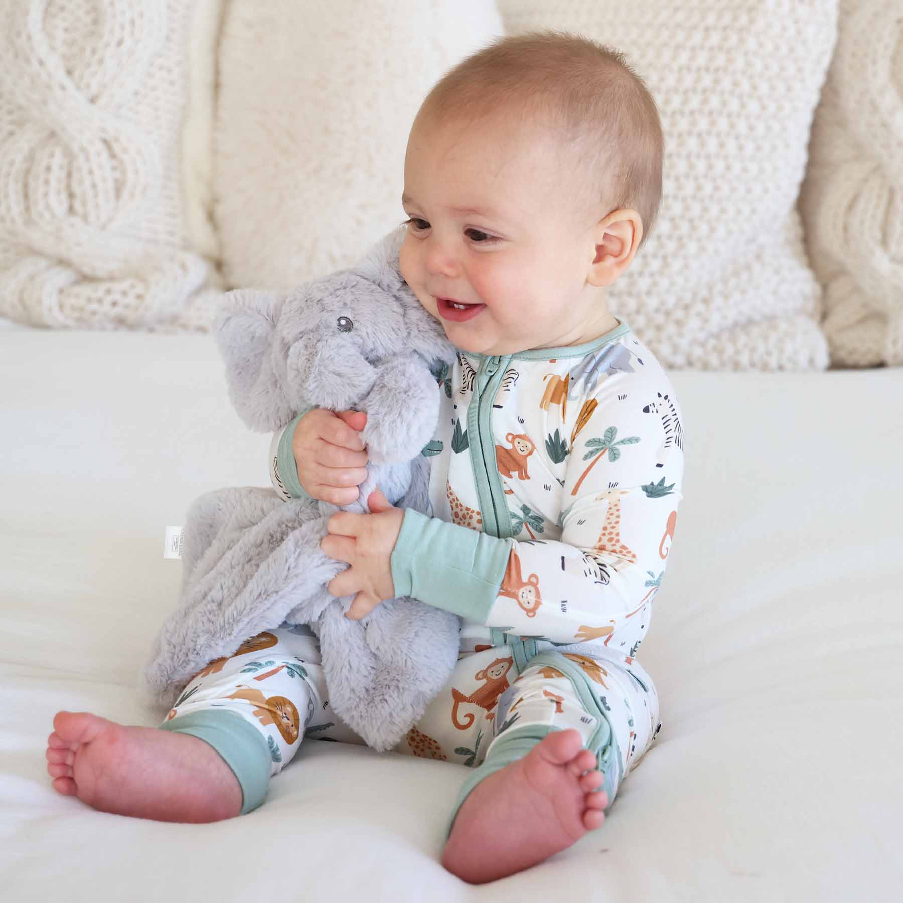 Safari Snuggles Convertible Zip Romper - Image 17