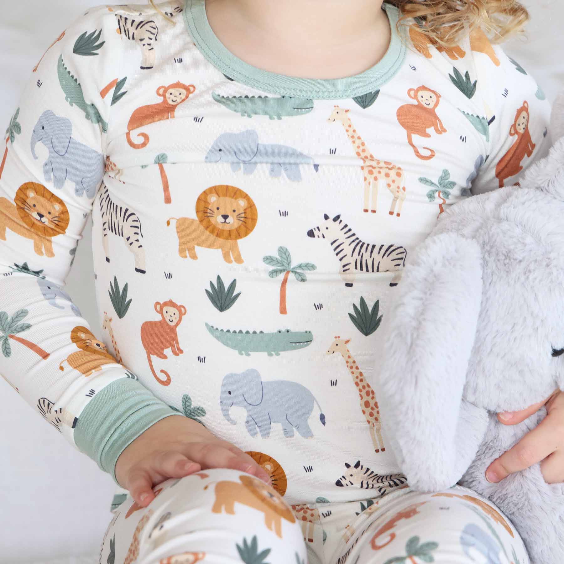 Safari Snuggles Two Piece Pajama Set - Image 3