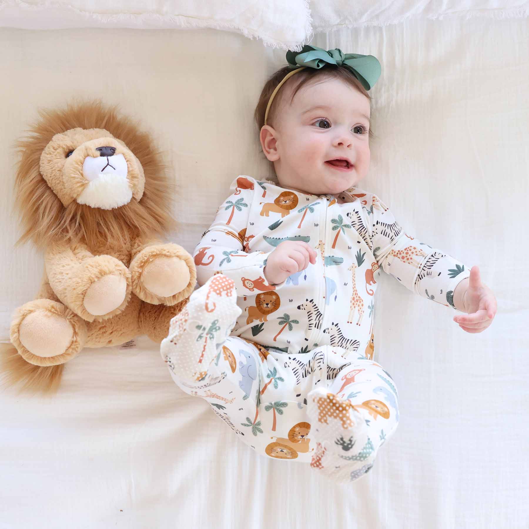 Safari Snuggles Zipper Footie - Image 10