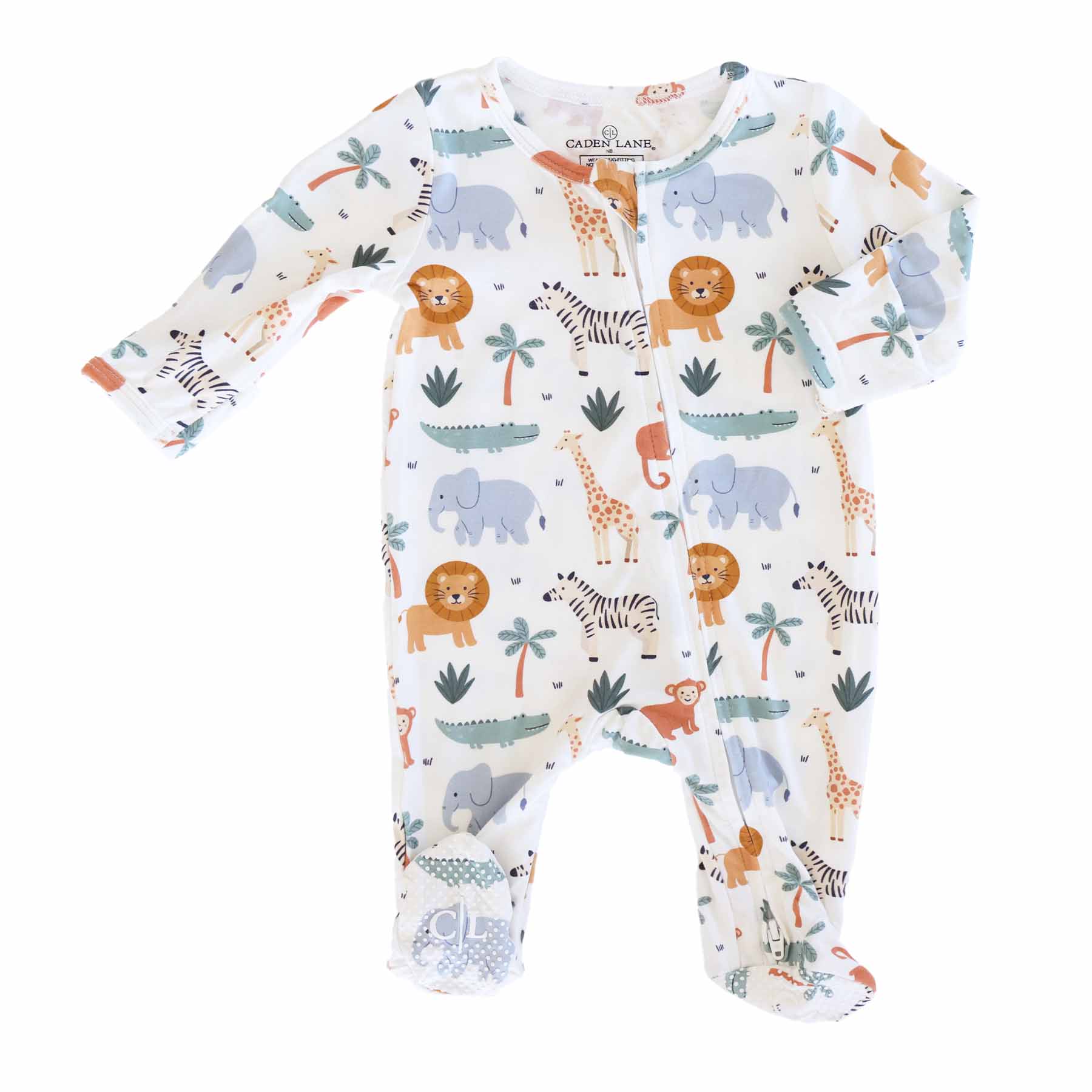 Safari Snuggles Zipper Footie - Image 2