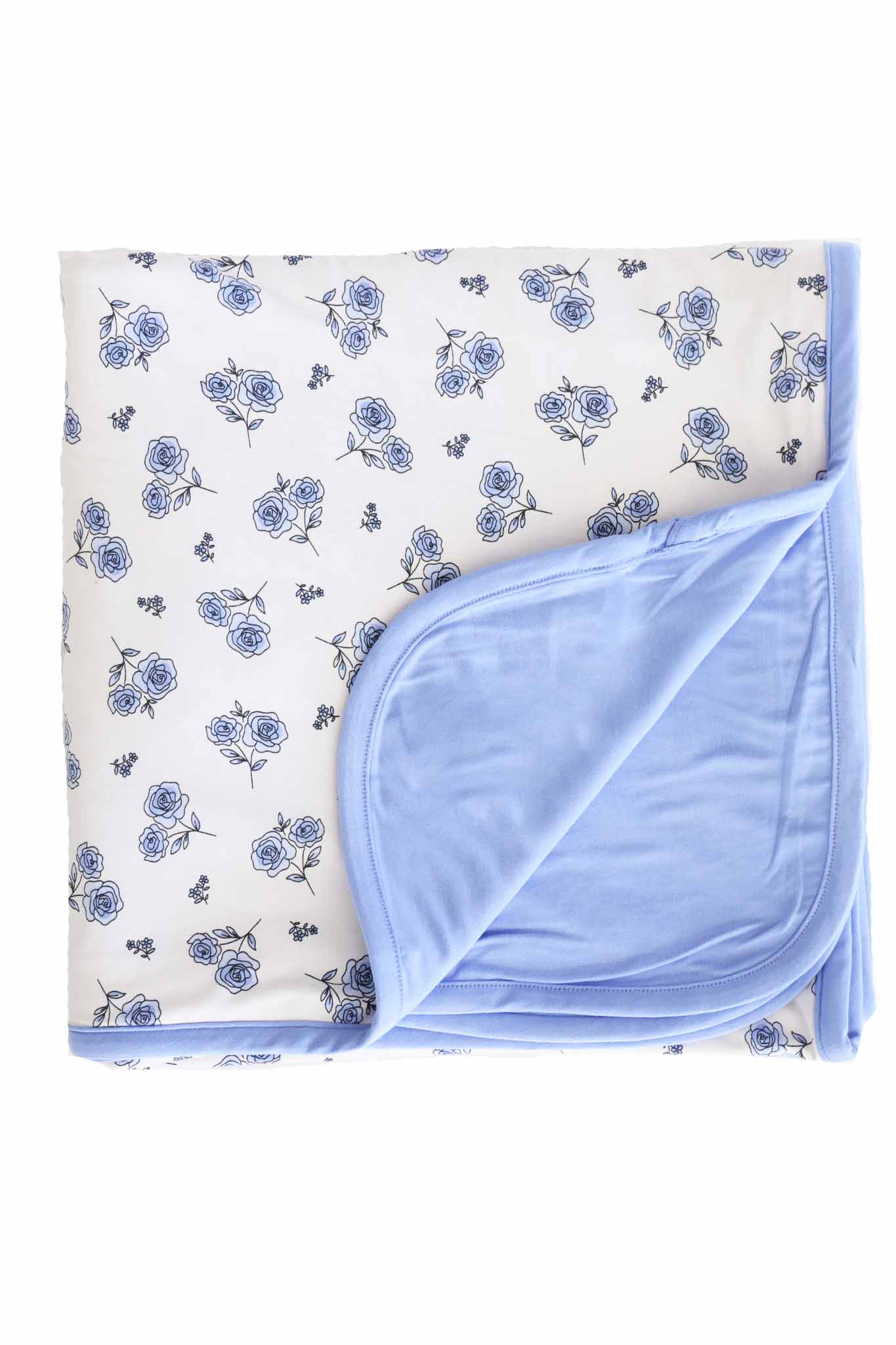 Sapphire Garden Double Sided Bamboo Blanket - Image 2