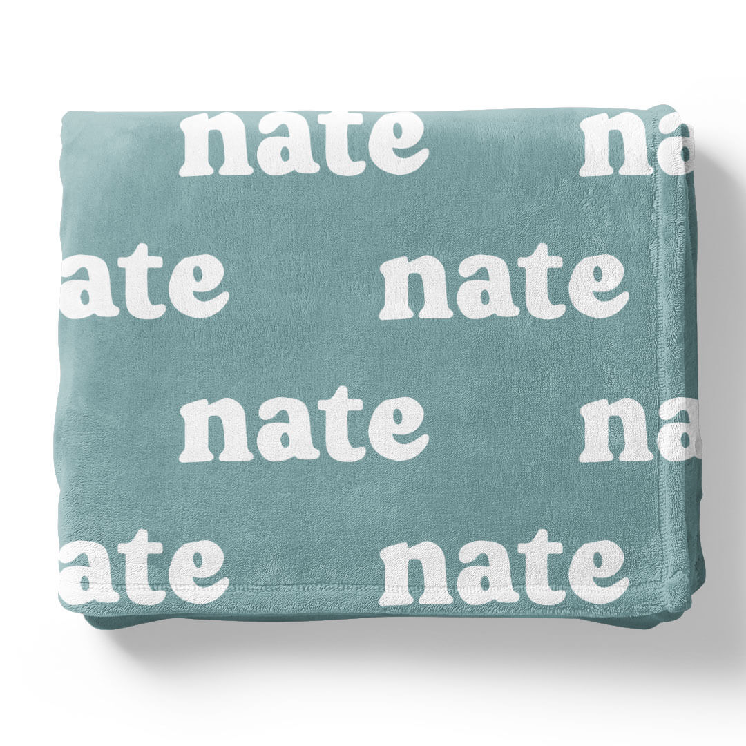 Seafoam Personalized Color Blanket - Image 17