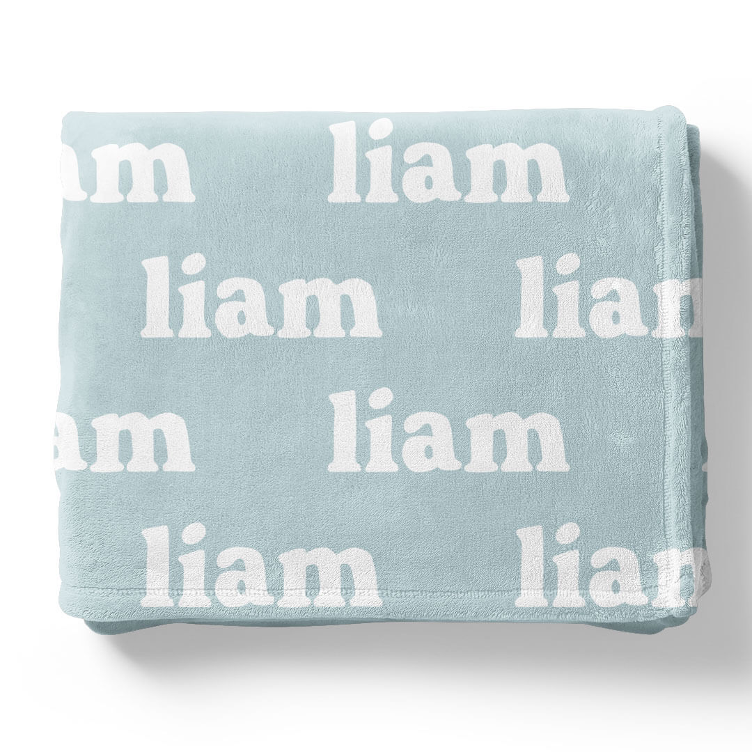 Seafoam Personalized Color Blanket - Image 9