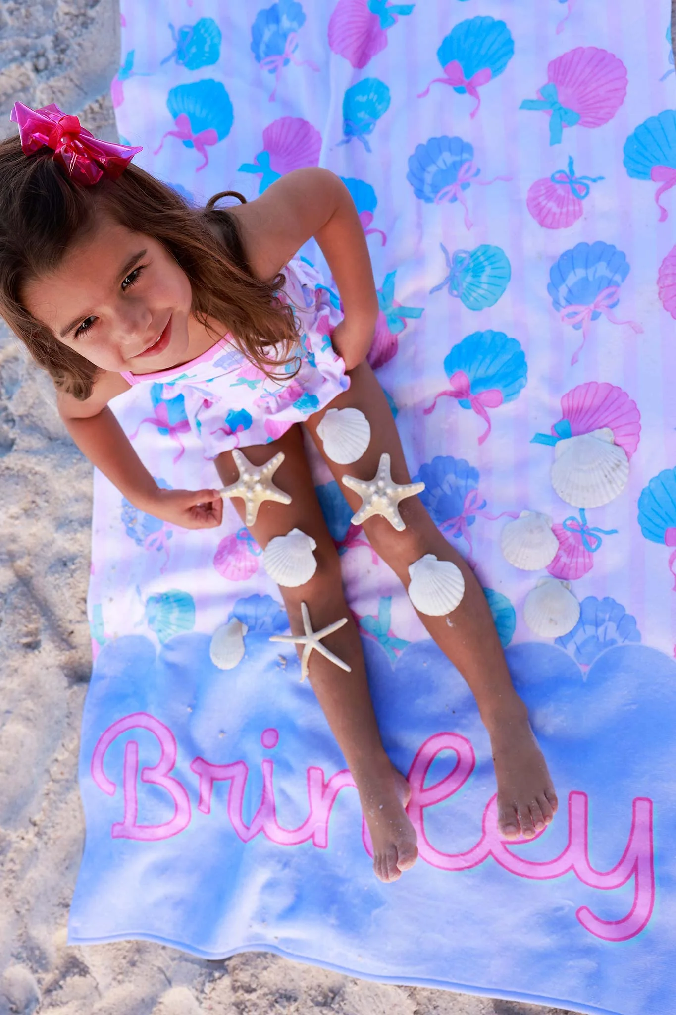 Seaside Sweetie Personalized Kids Beach Towel - Image 6