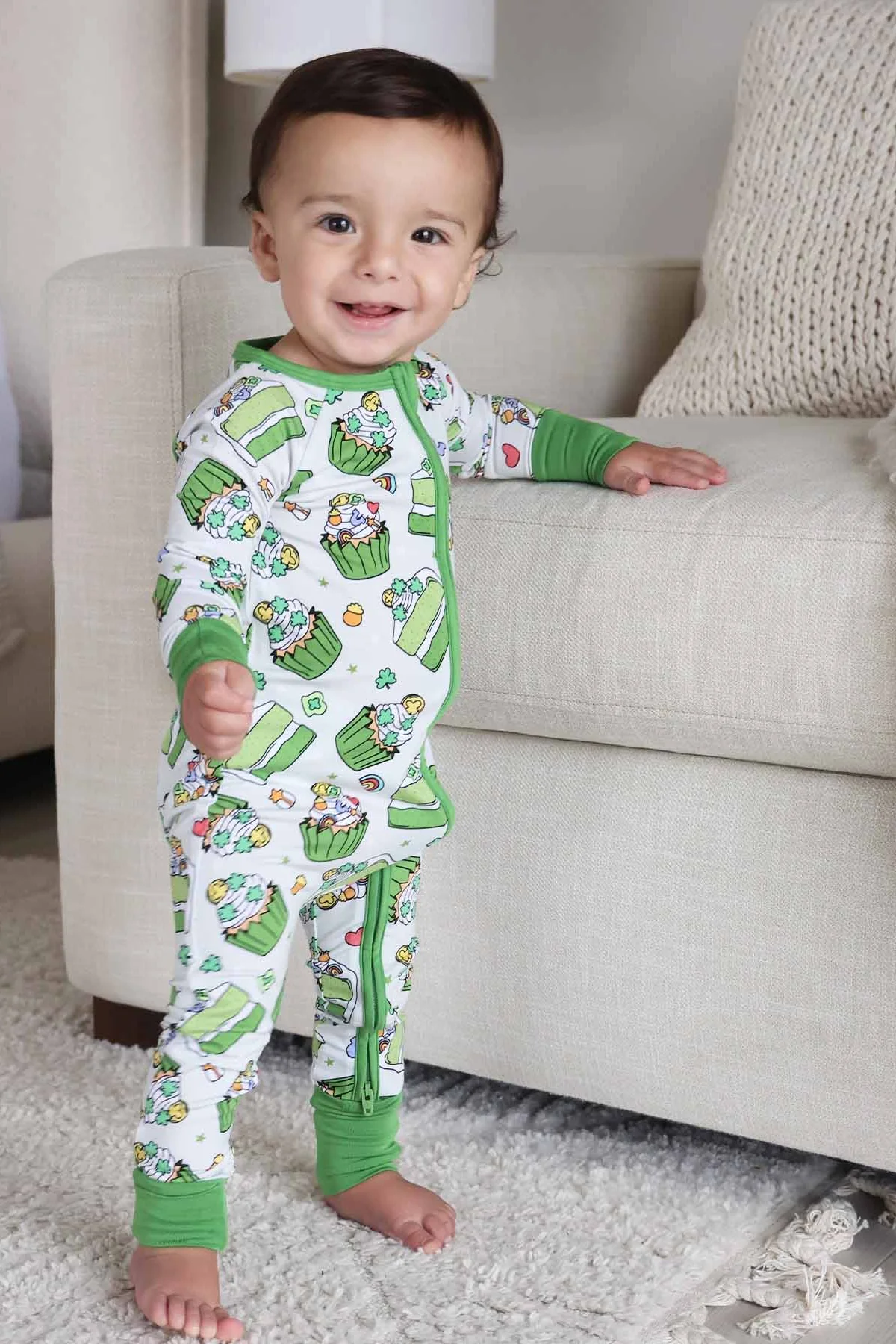 Shamrock Sweets Convertible Zip Romper - Image 6