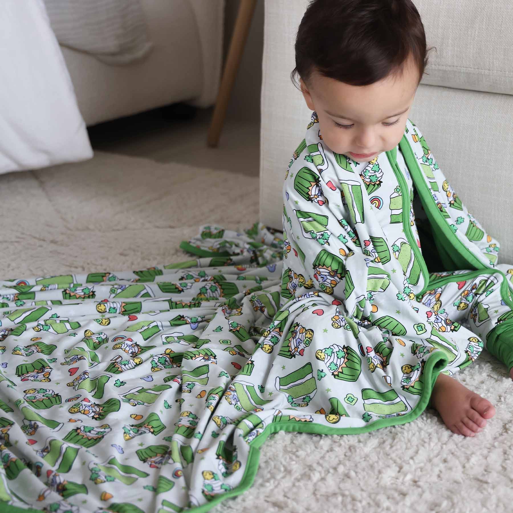 Shamrock Sweets Double Sided Bamboo Blanket - Image 8