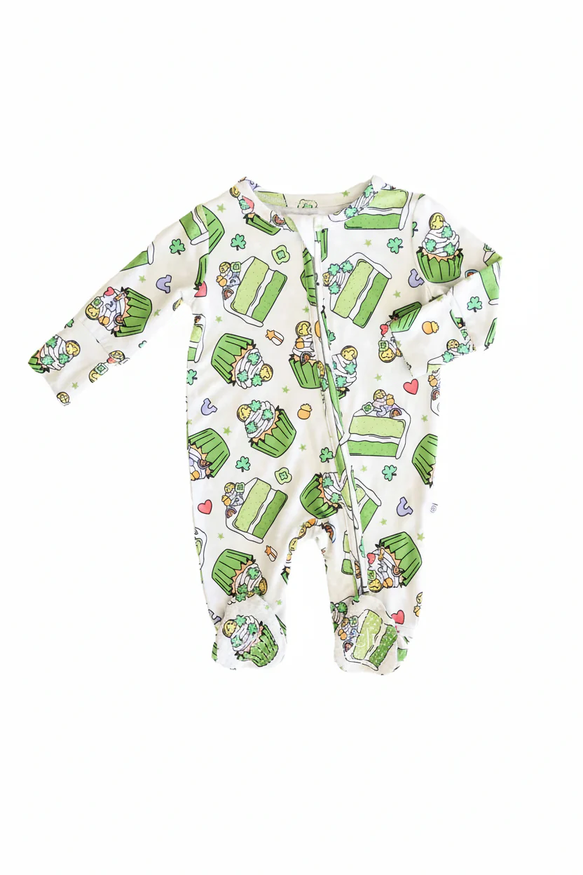 Shamrock Sweets Zipper Footie - Image 2