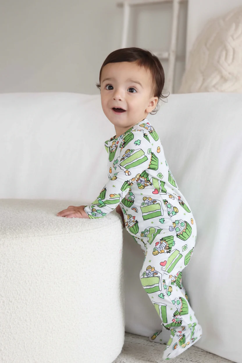 Shamrock Sweets Zipper Footie - Image 28