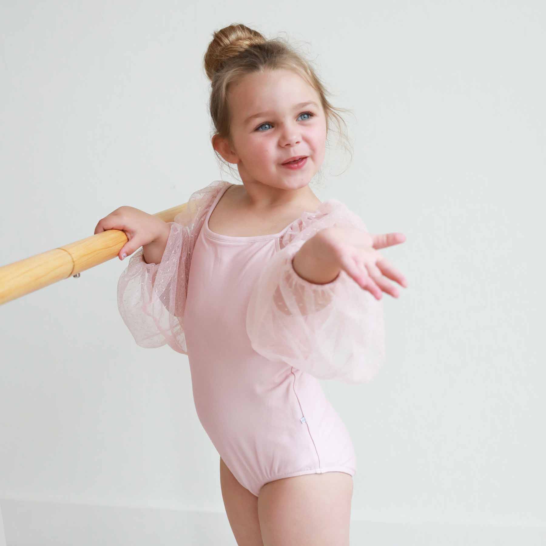 Sheer Long Sleeve Leotard | Mauve - Image 4