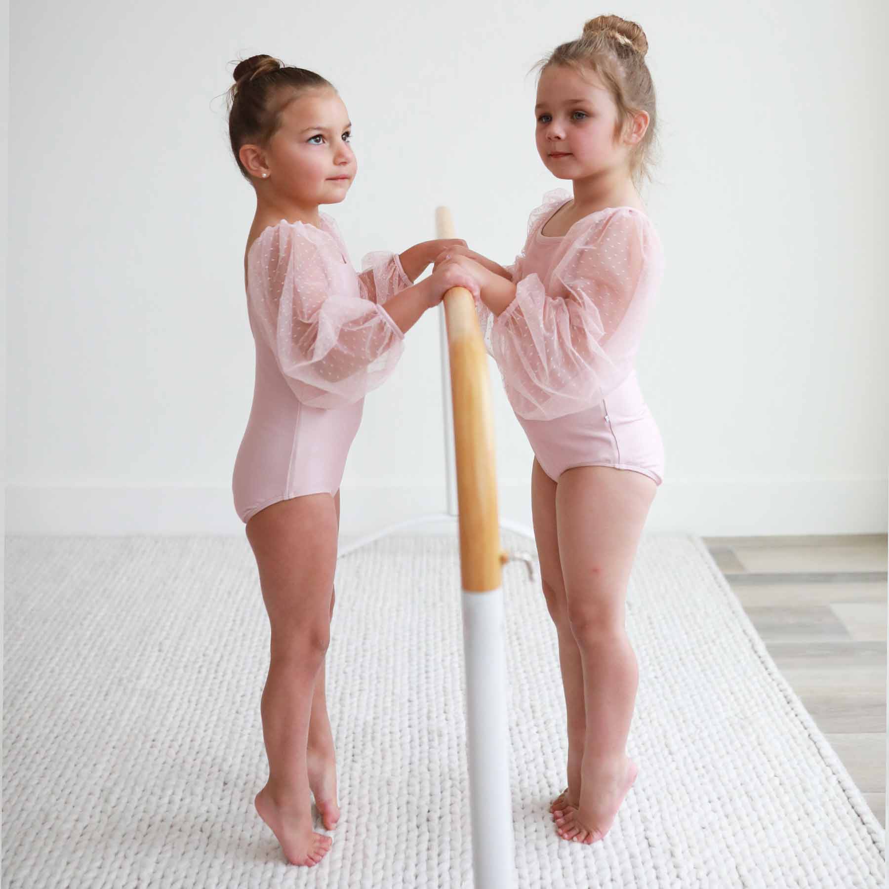 Sheer Long Sleeve Leotard | Mauve - Image 7