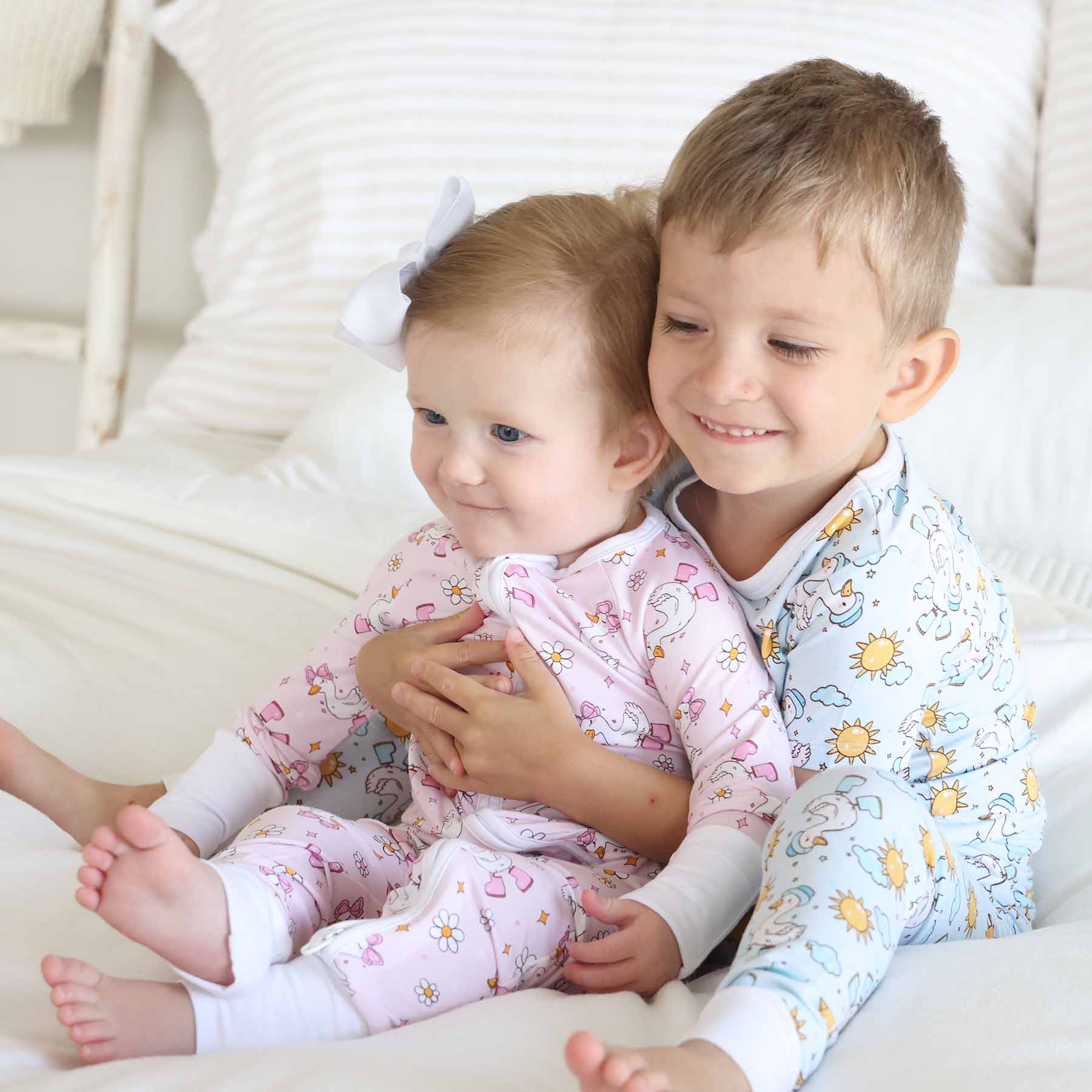 Silly Goose Convertible Zip Romper | Pink - Image 7