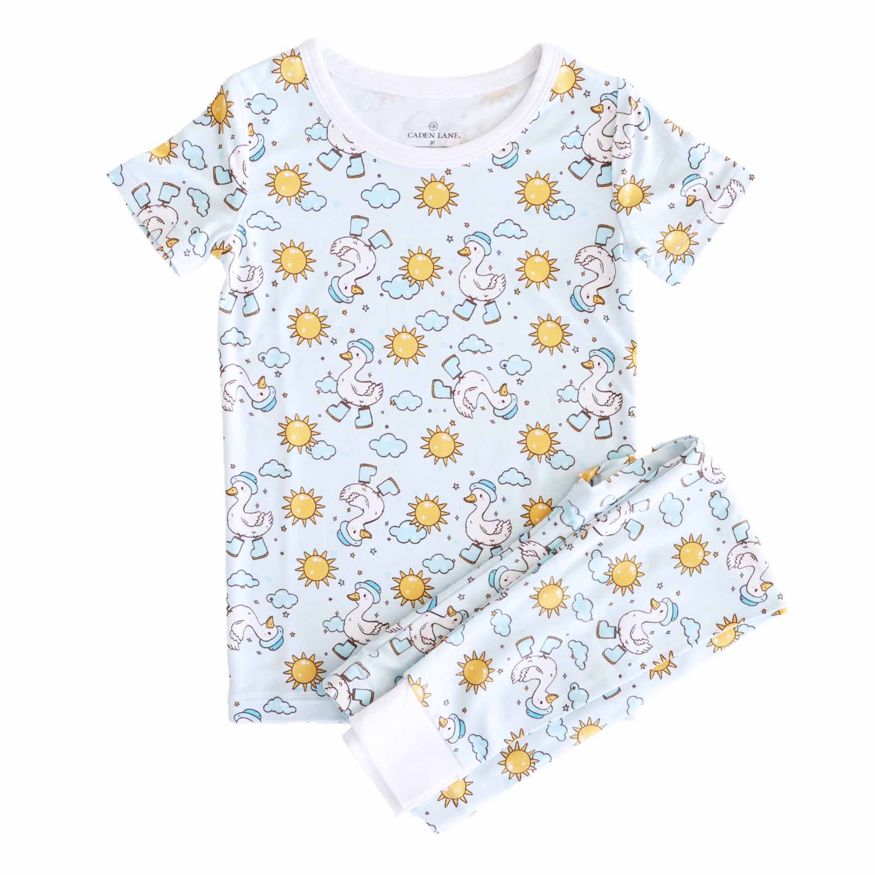 Silly Goose Two Piece Pajama Set | Blue - Image 2