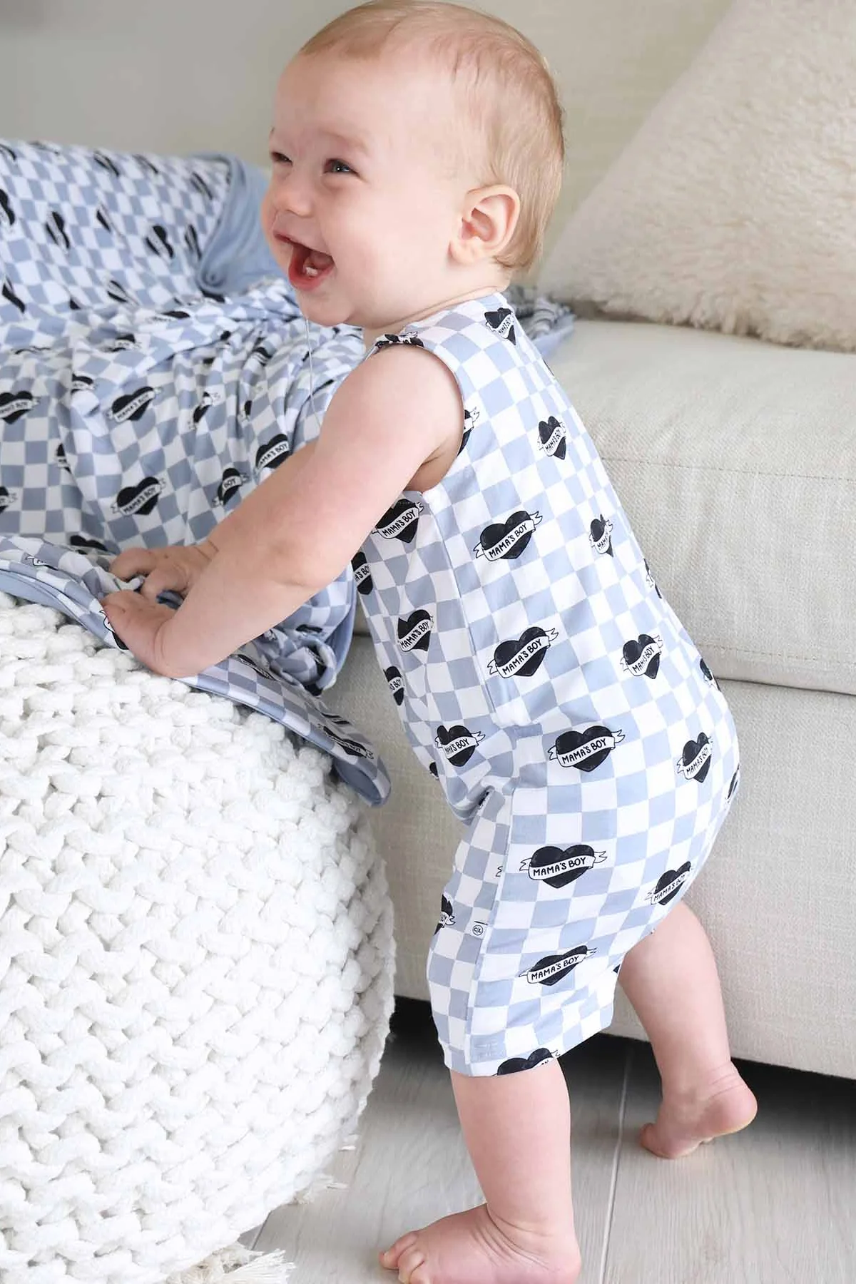 Sleeveless Snap Romper | Mama's Boy - Image 4