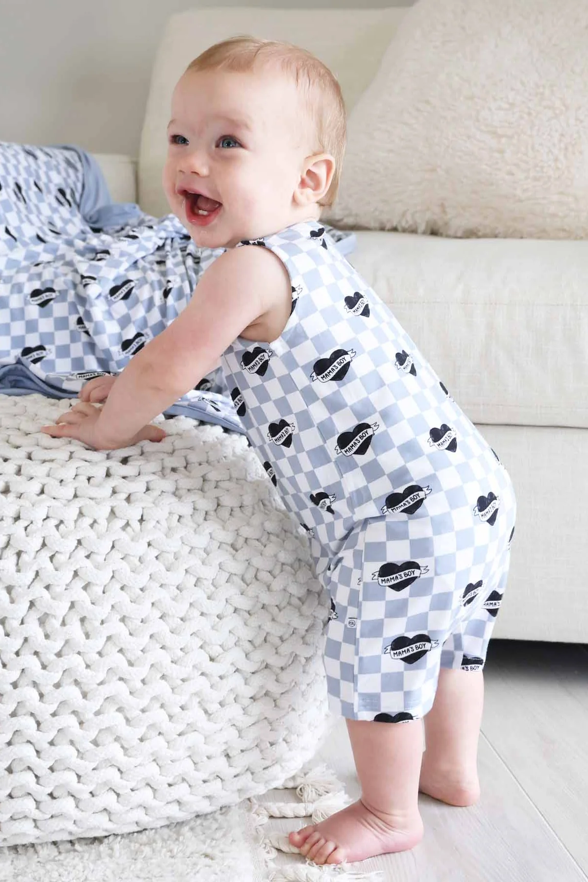 Sleeveless Snap Romper | Mama's Boy - Image 8