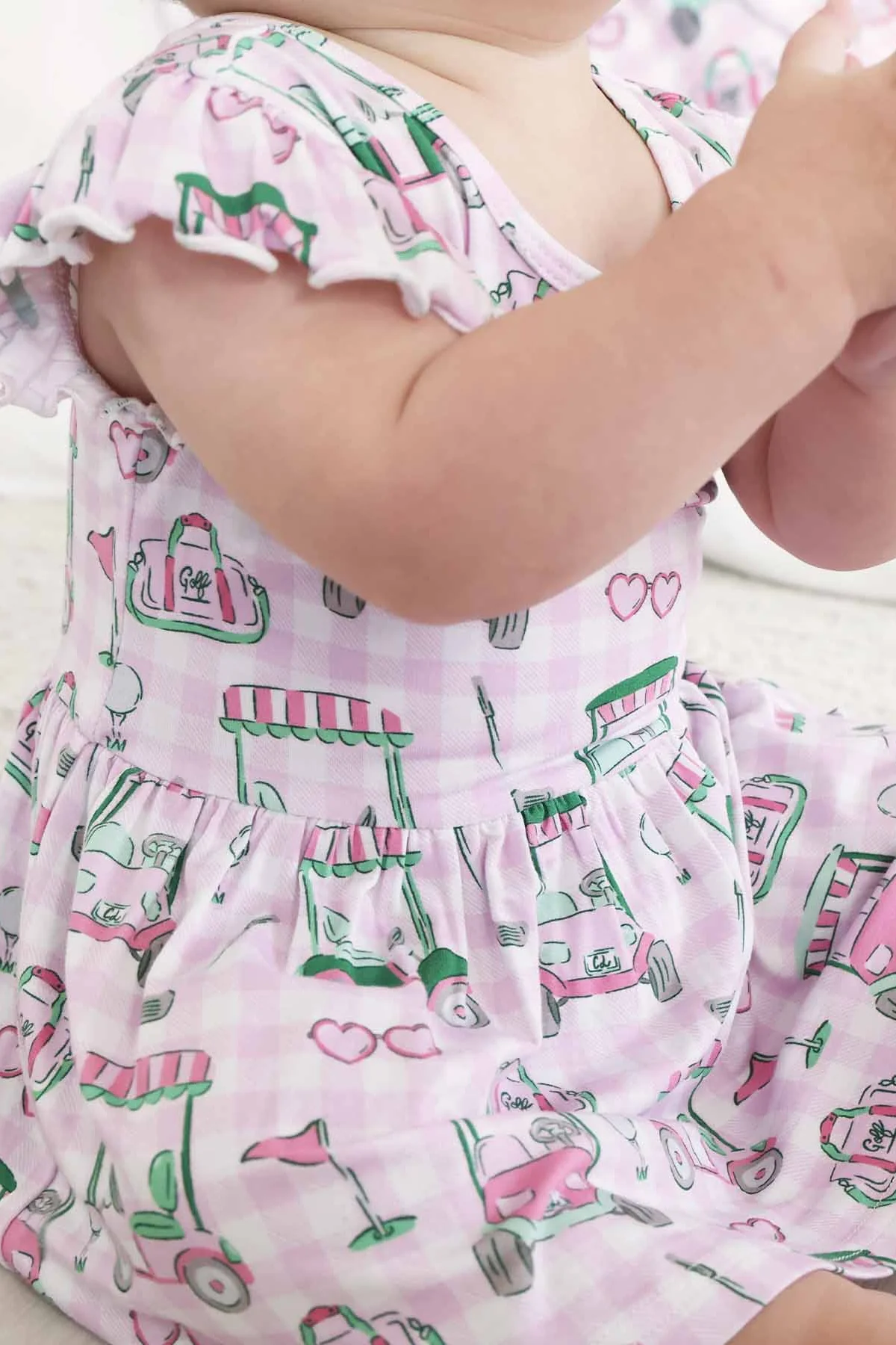 Sleeveless Twirl Bodysuit | Birdie Babes Pink - Image 5