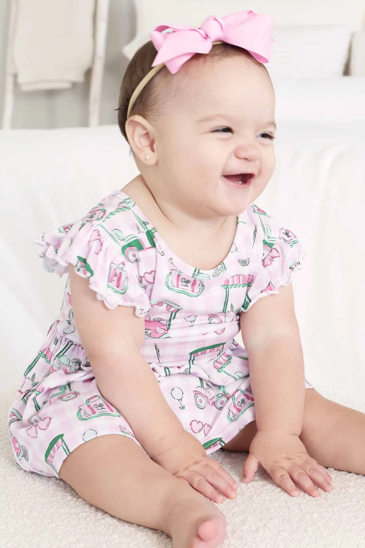 Sleeveless Twirl Bodysuit | Birdie Babes Pink - Image 7