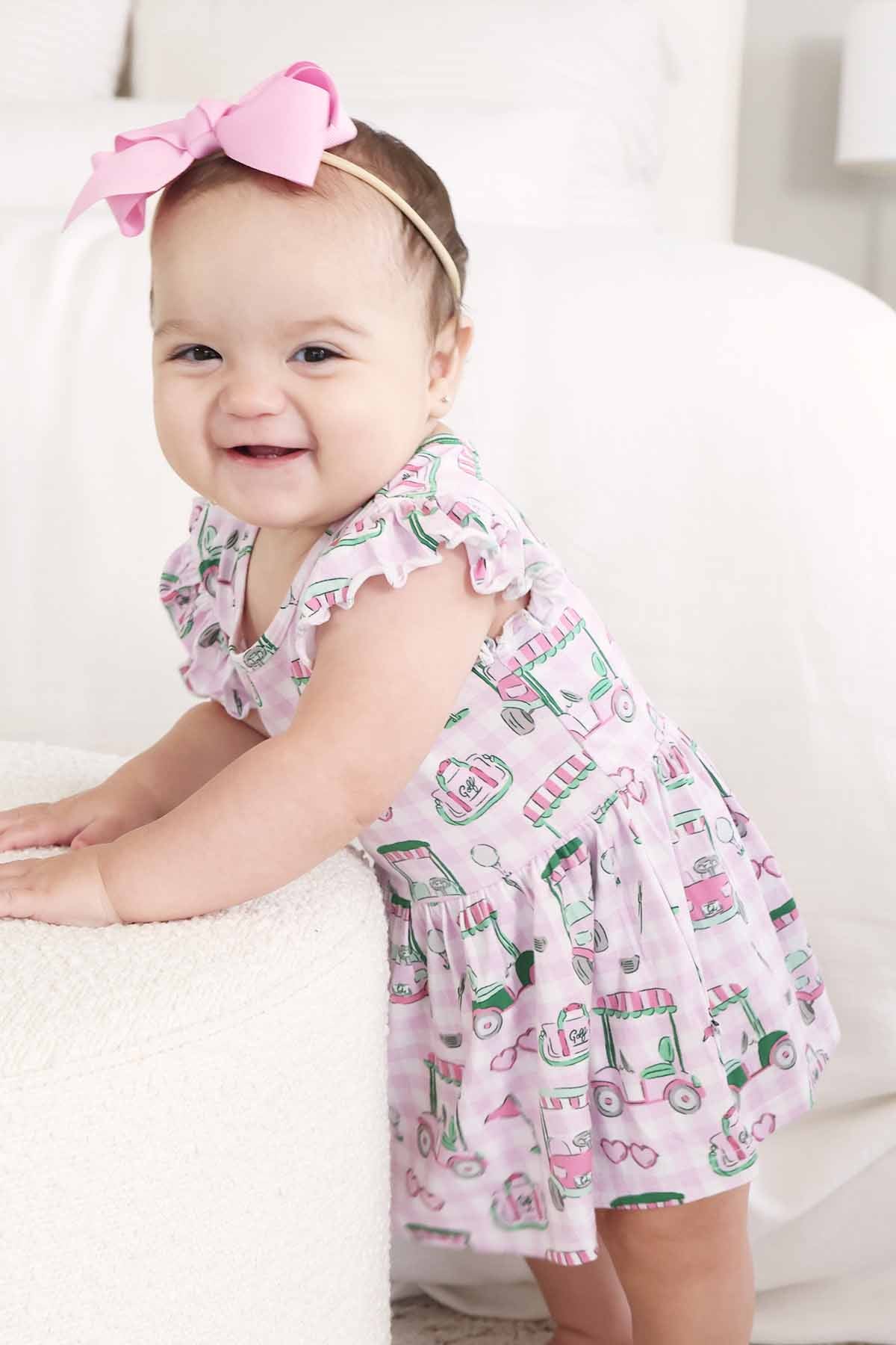 Sleeveless Twirl Bodysuit | Birdie Babes Pink - Image 8