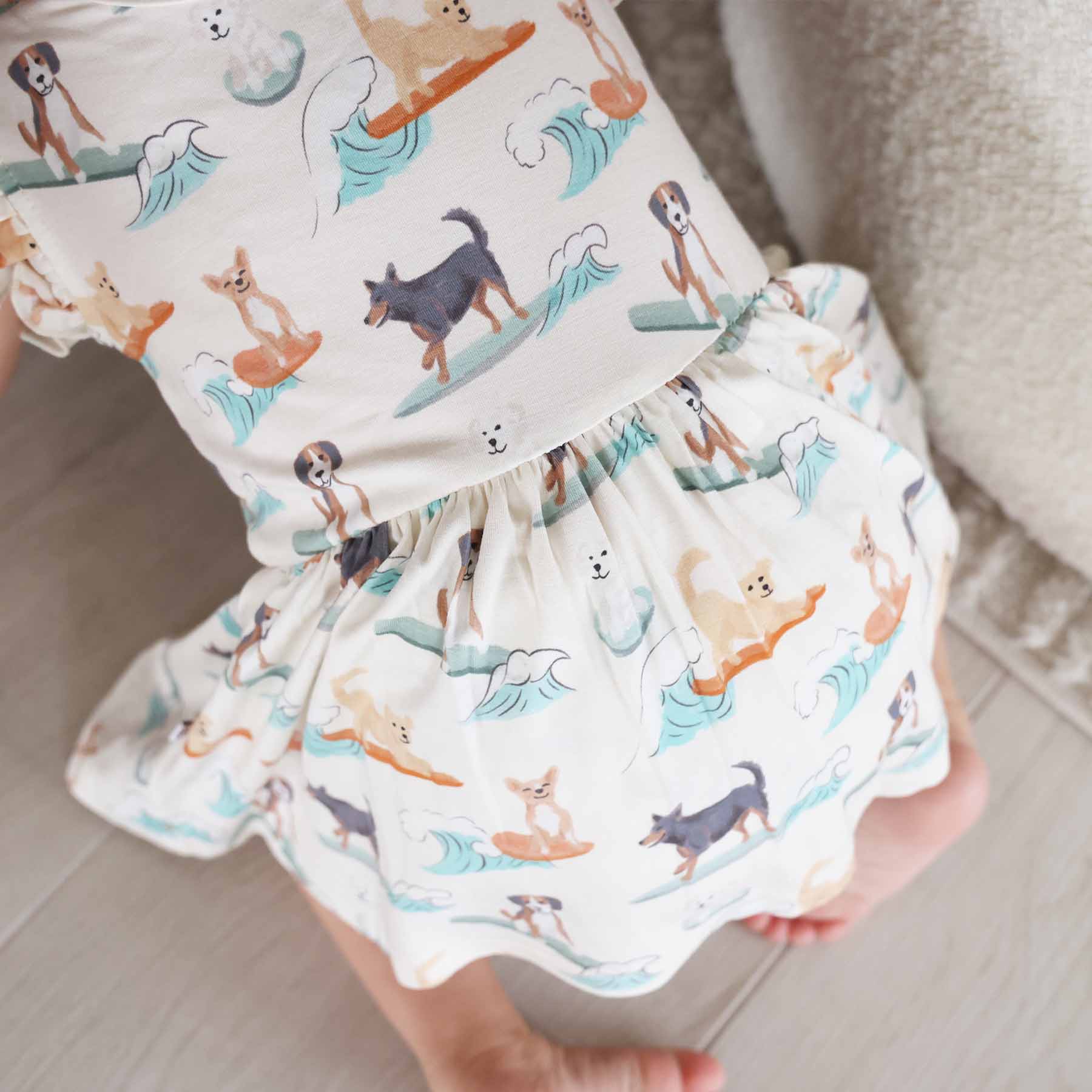Sleeveless Twirl Bodysuit | Paddle Pups - Image 9