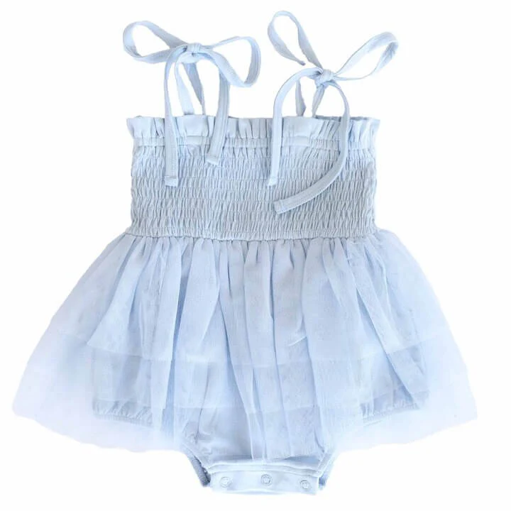 Smocked Tutu Bodysuit | Frost - Image 2
