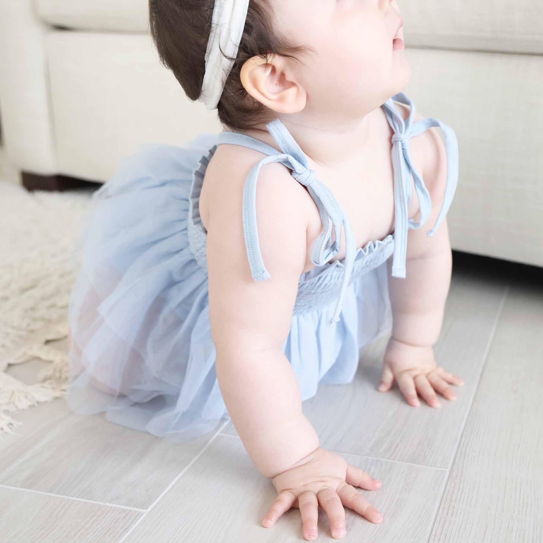 Smocked Tutu Bodysuit | Frost - Image 4