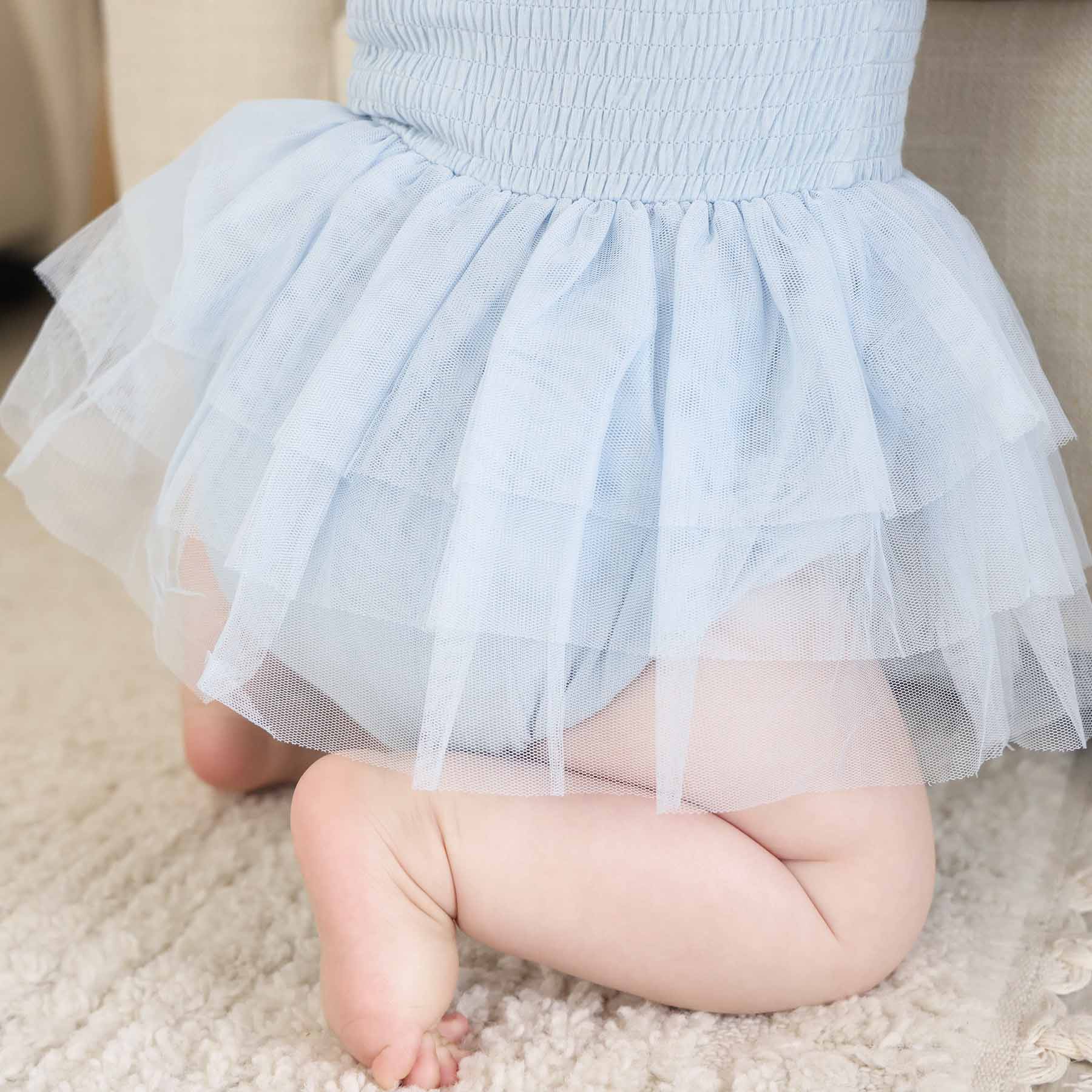 Smocked Tutu Bodysuit | Frost - Image 6