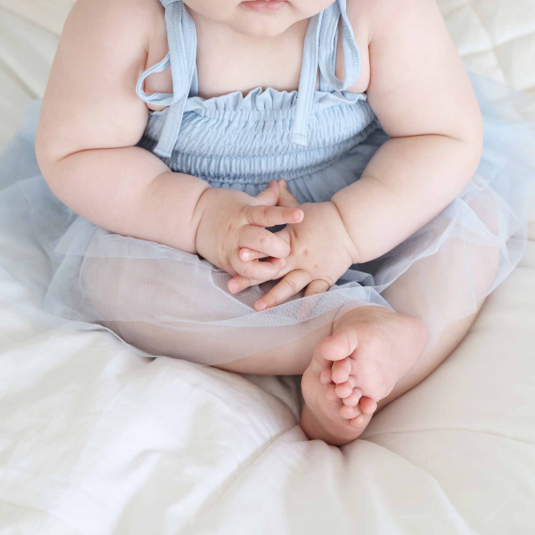 Smocked Tutu Bodysuit | Frost - Image 7