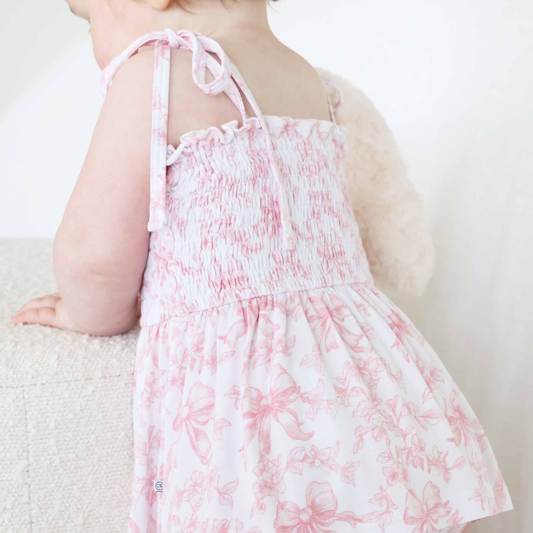 Smocked Twirl Bodysuit | Fancy Frills - Image 6