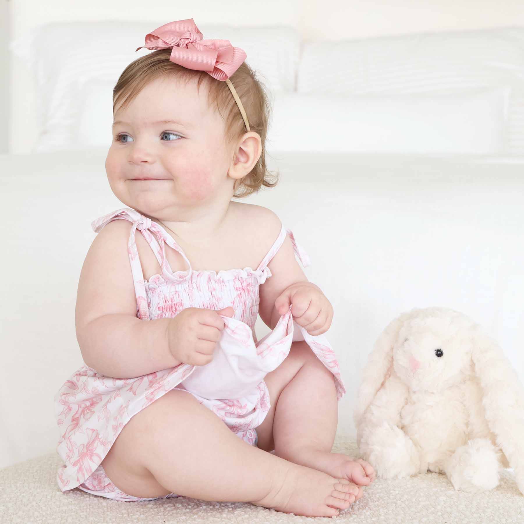 Smocked Twirl Bodysuit | Fancy Frills - Image 9