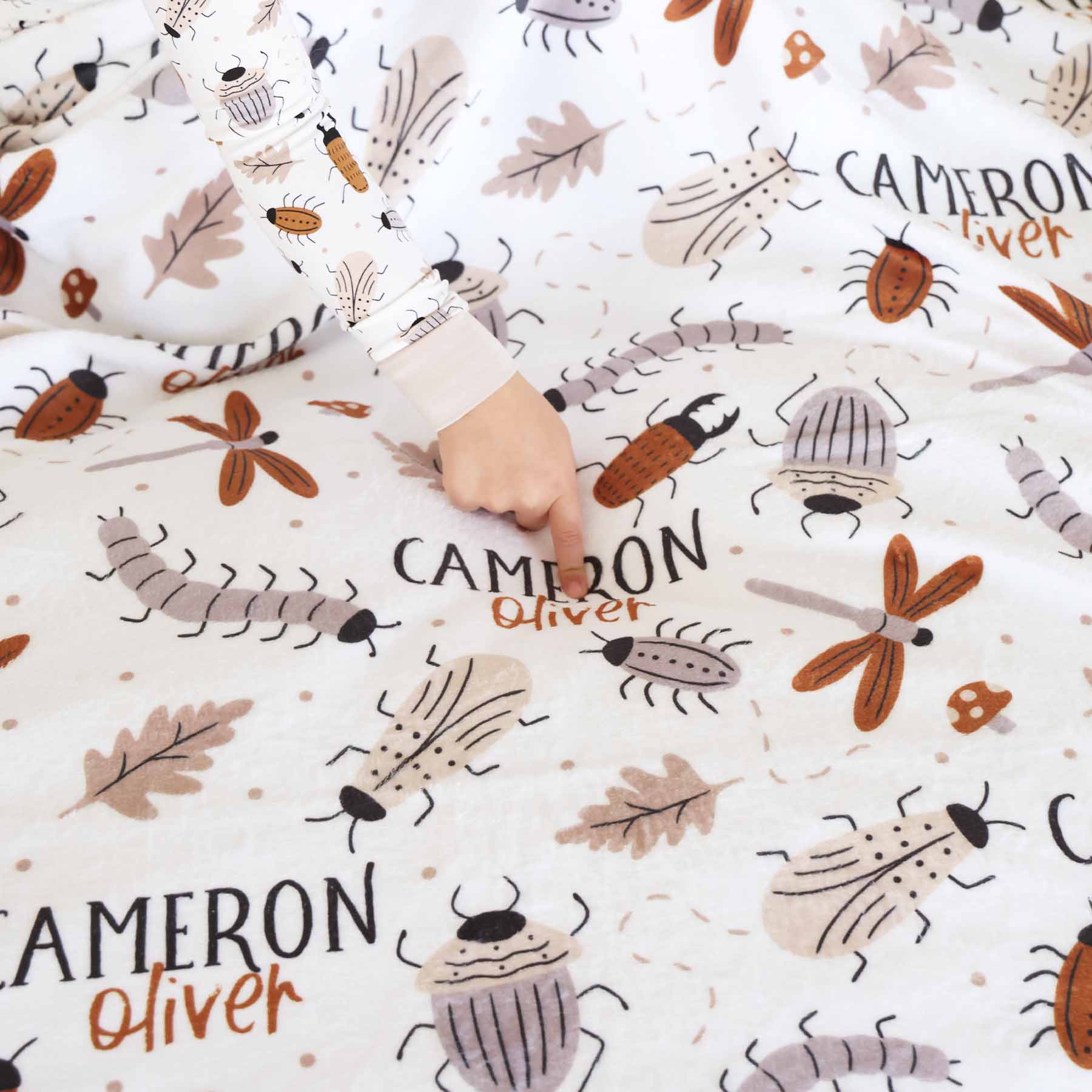 Snuggle Bug Personalized Kids Blanket - Image 6