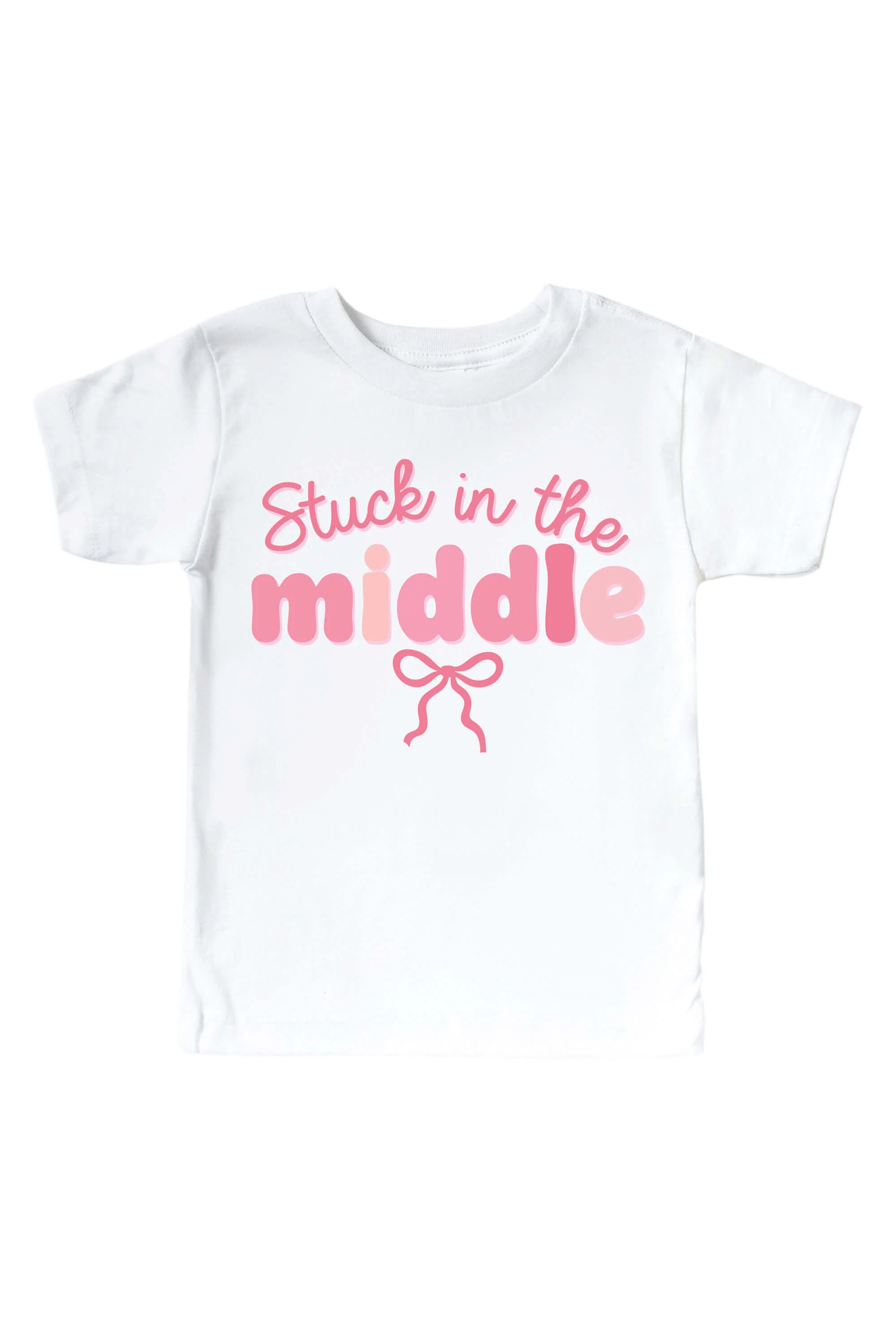 Stuck In The Middle Kids Graphic Tee | White - Image 3