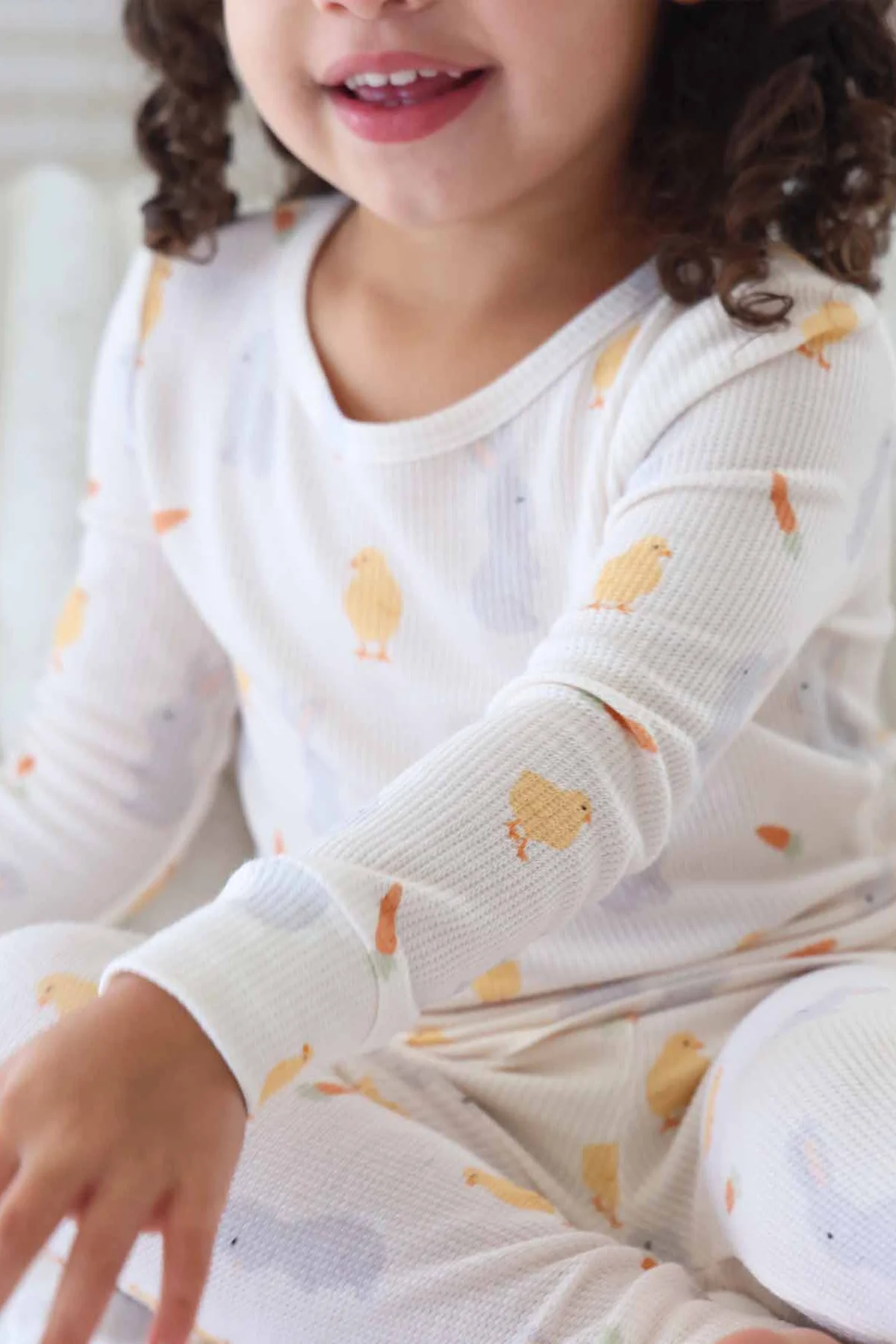 Sweet Peep Bamboo Waffle Two Piece Pajama Set - Image 9