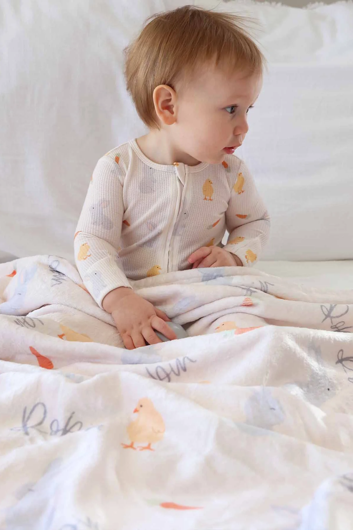Sweet Peep Personalized Kids Blanket - Image 3