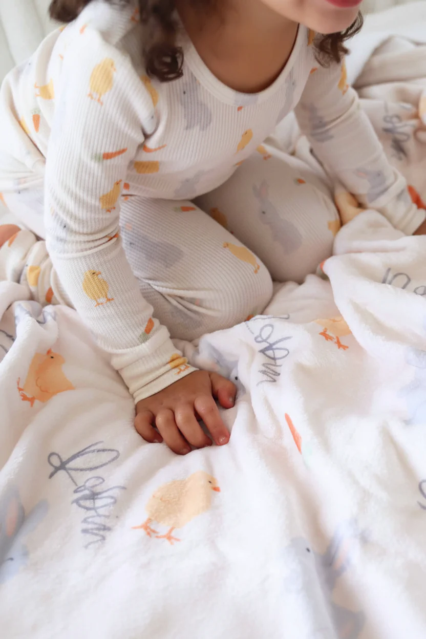 Sweet Peep Personalized Kids Blanket - Image 4