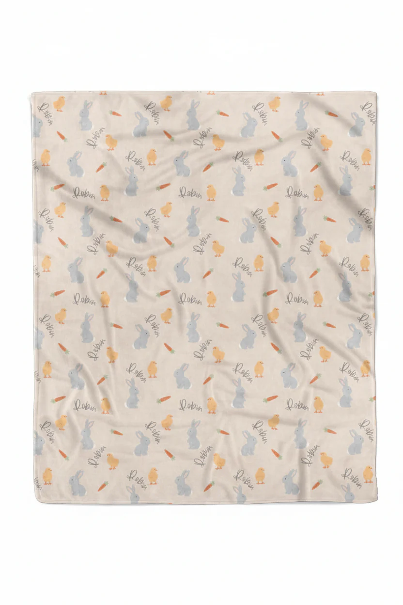 Sweet Peep Personalized Kids Blanket - Image 5