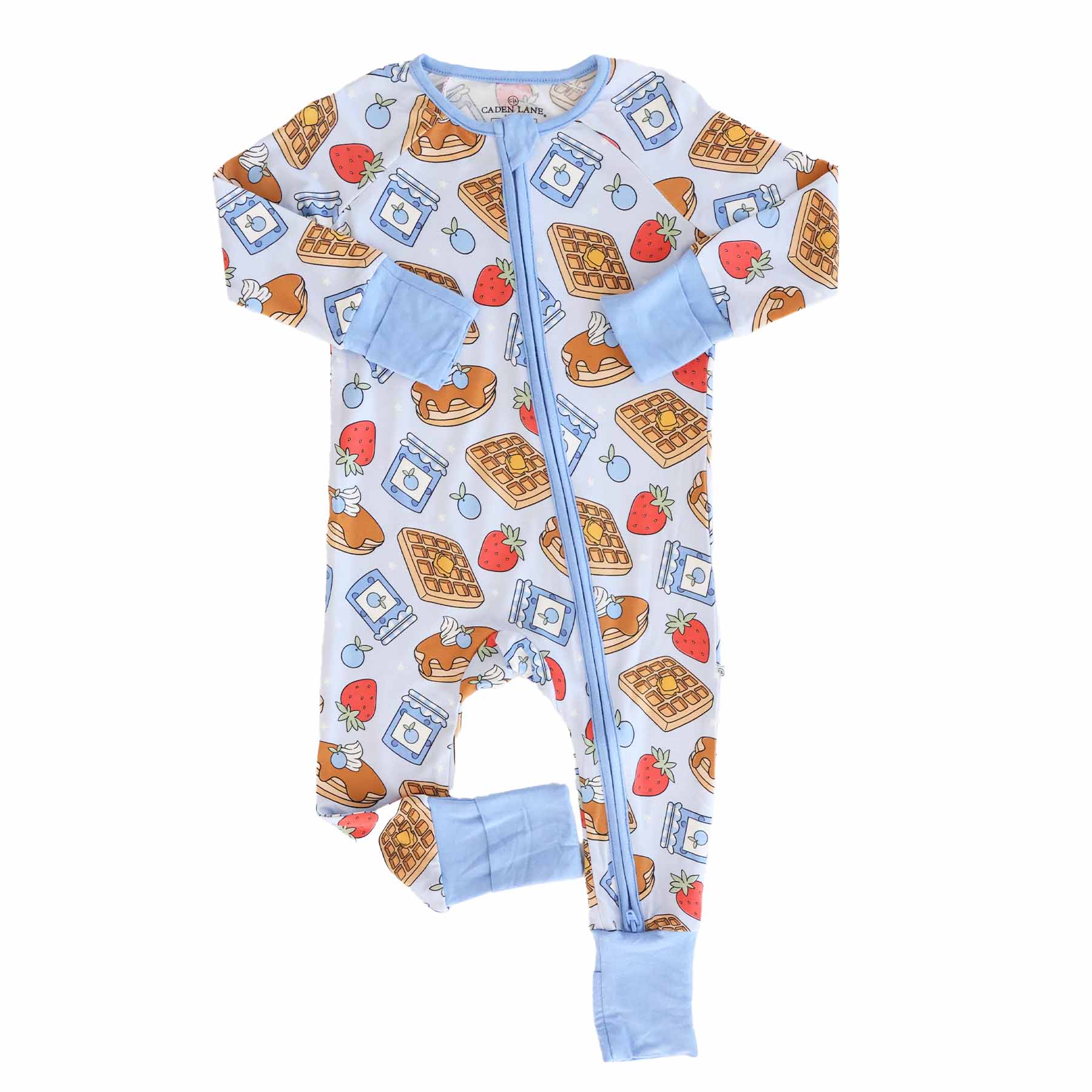 Sweet Stacks Convertible Zip Romper | Blue - Image 7
