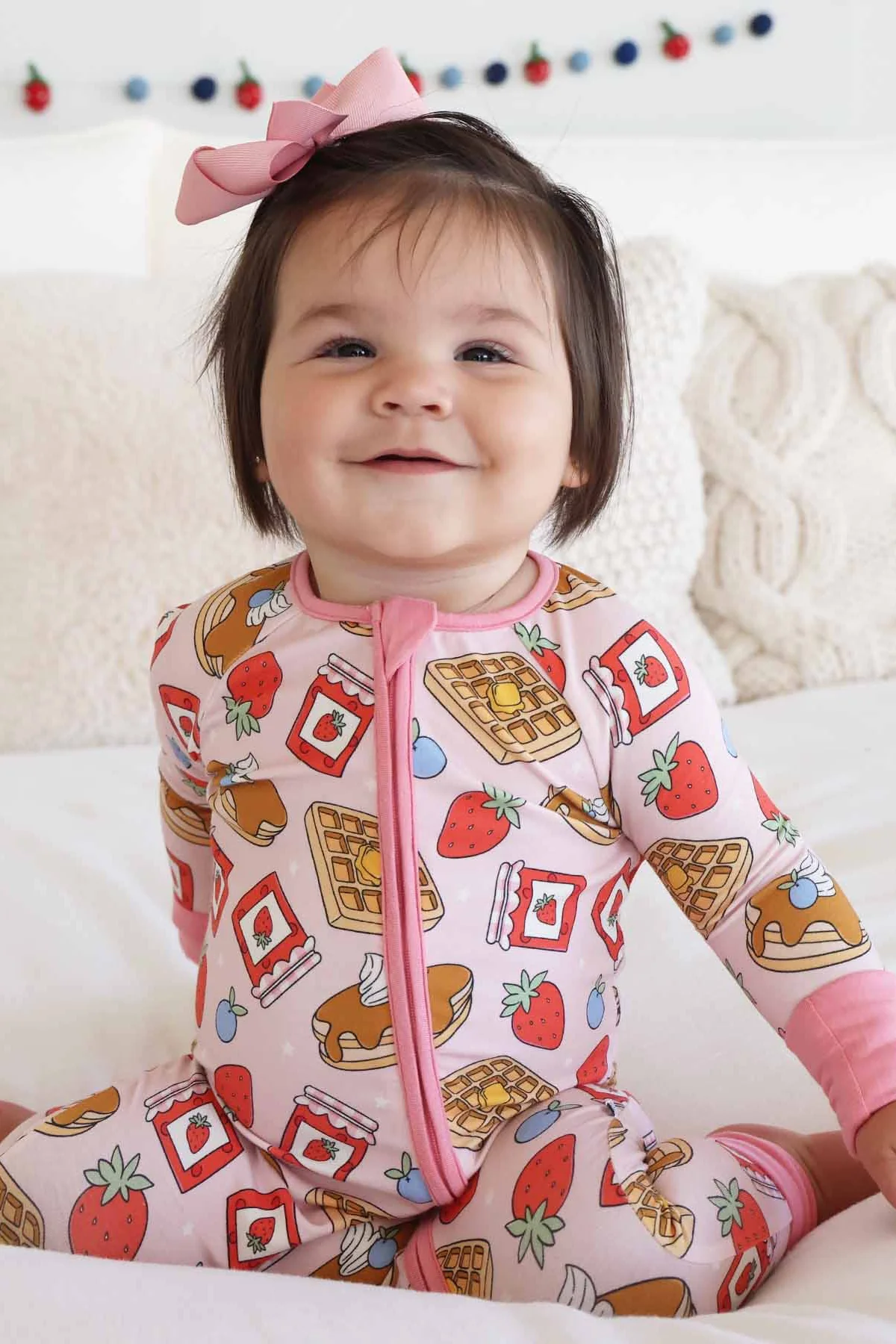 Sweet Stacks Convertible Zip Romper | Pink