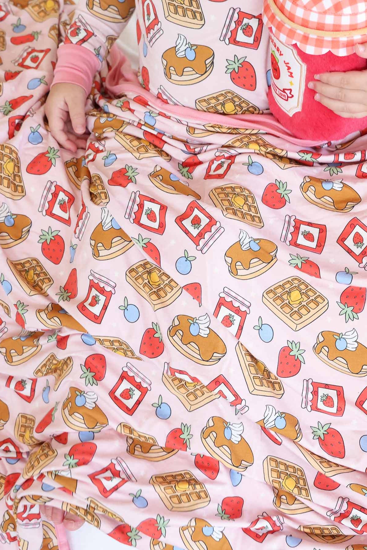 Sweet Stacks Double Sided Bamboo Blanket | Pink - Image 3
