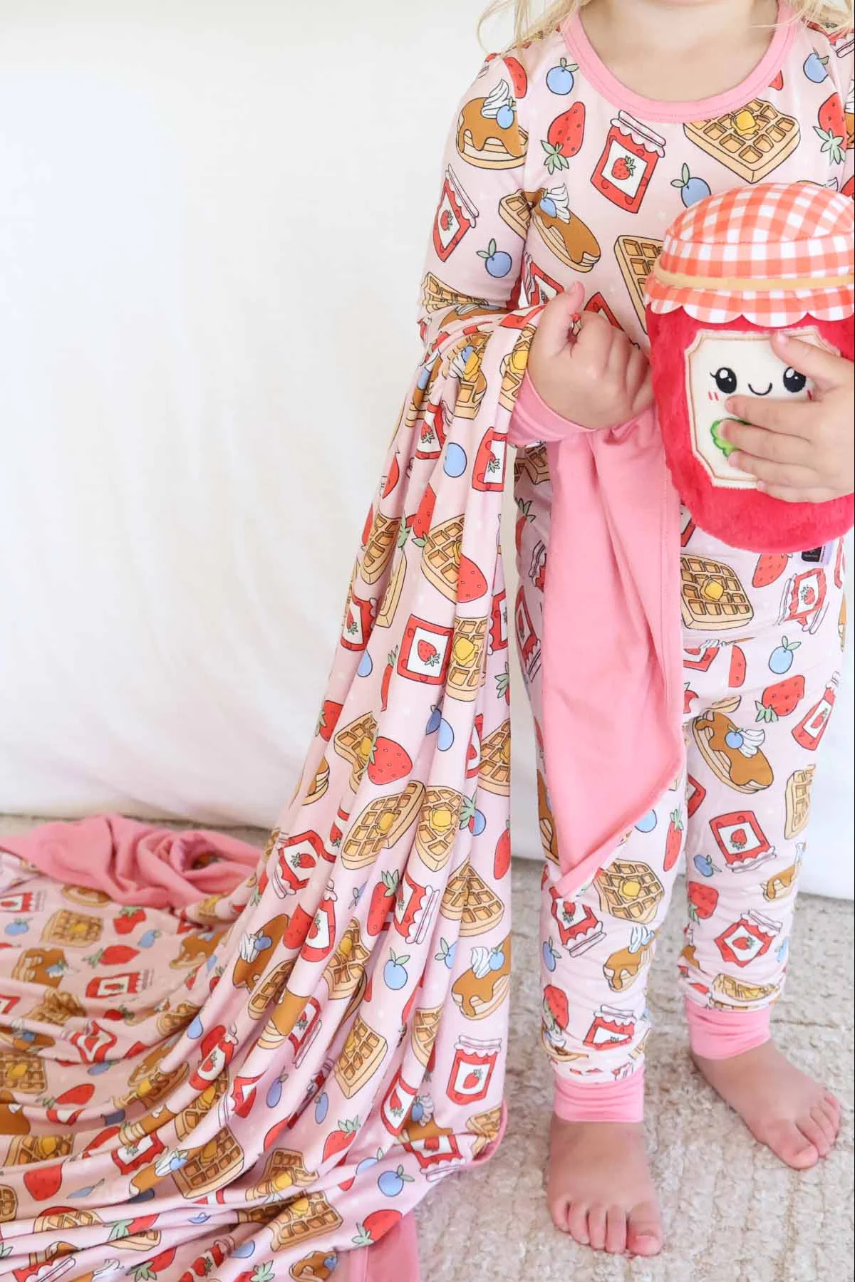 Sweet Stacks Double Sided Bamboo Blanket | Pink - Image 4