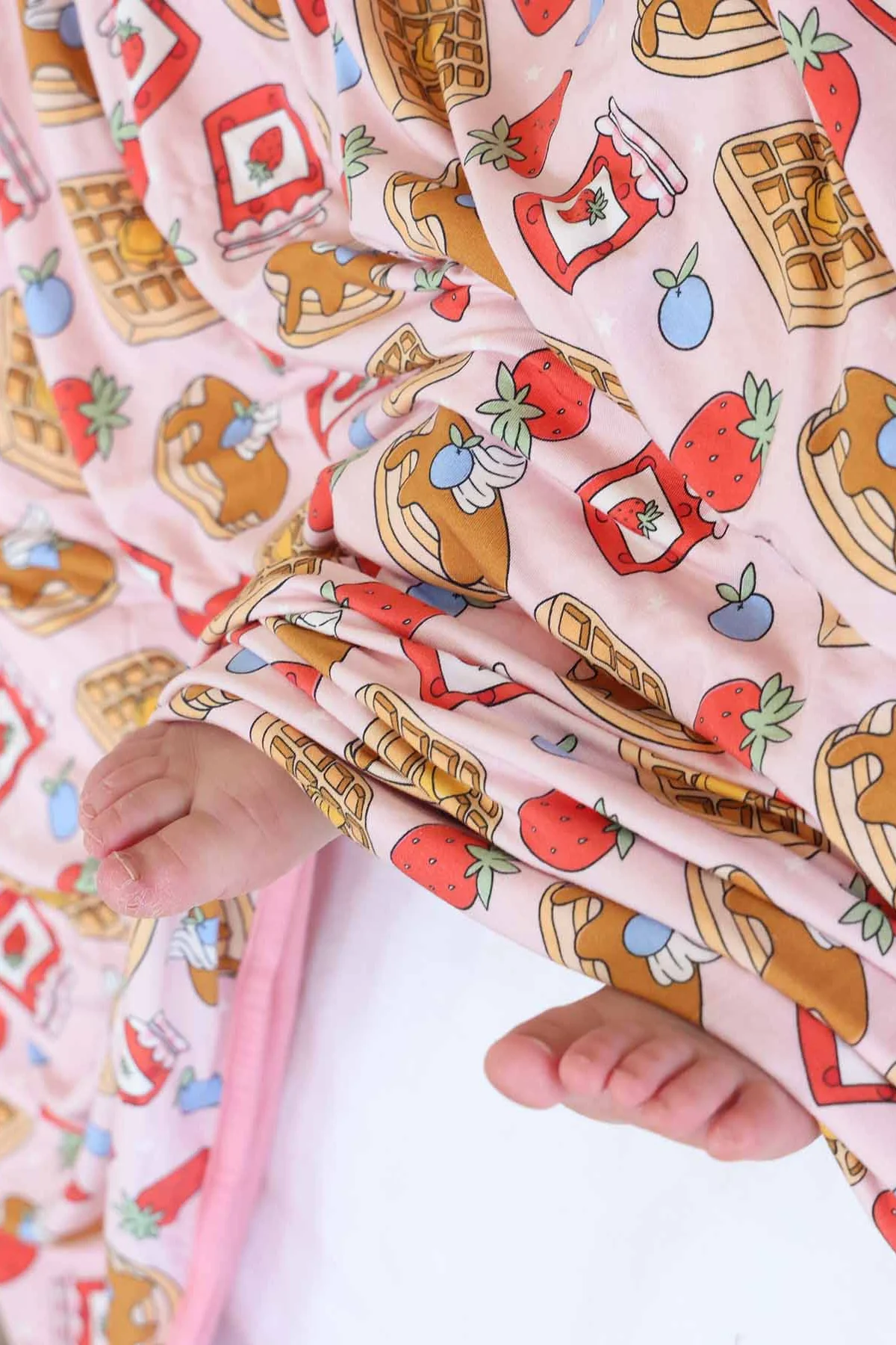 Sweet Stacks Double Sided Bamboo Blanket | Pink - Image 5