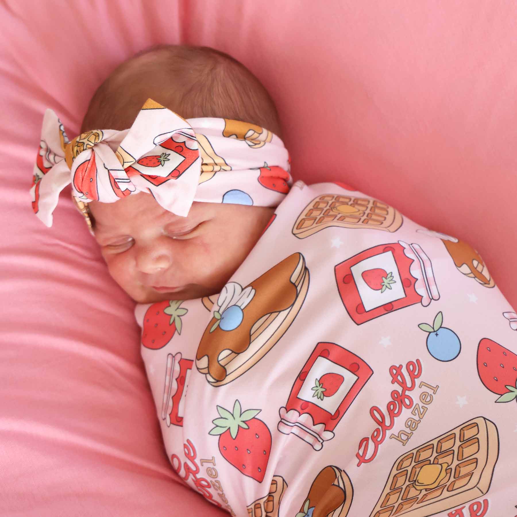 Sweet Stacks Knit Large Bow Headwrap | Pink - Image 2